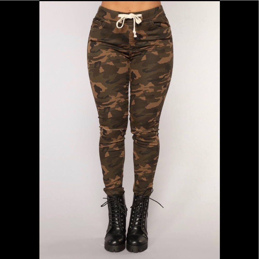 Camo Fitted Sweats Joggers